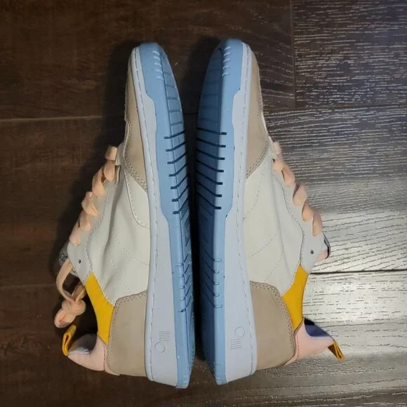 NEW ONCEPT Phoenix Sneaker Womens 8 Electric Sand Pink Tan Blue Leather - Picture 5 of 9